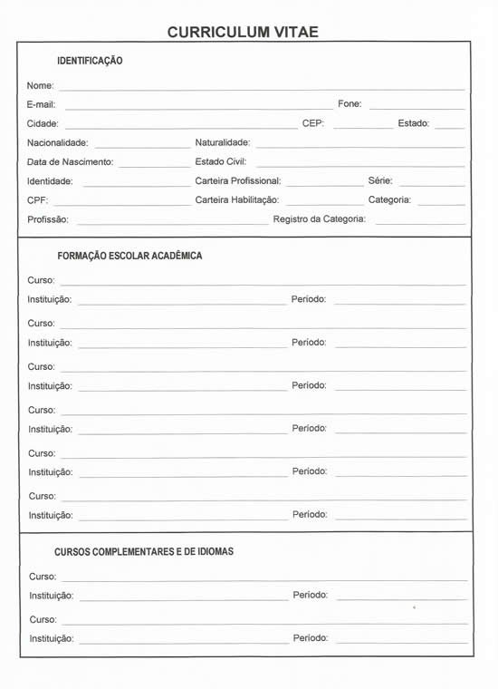 erros comuns ao preencher curriculo simples