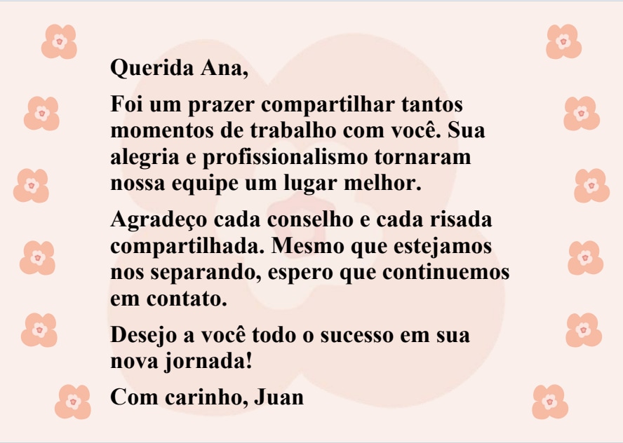 Mensagens de Despedida para Diferentes Níveis Hierárquicos