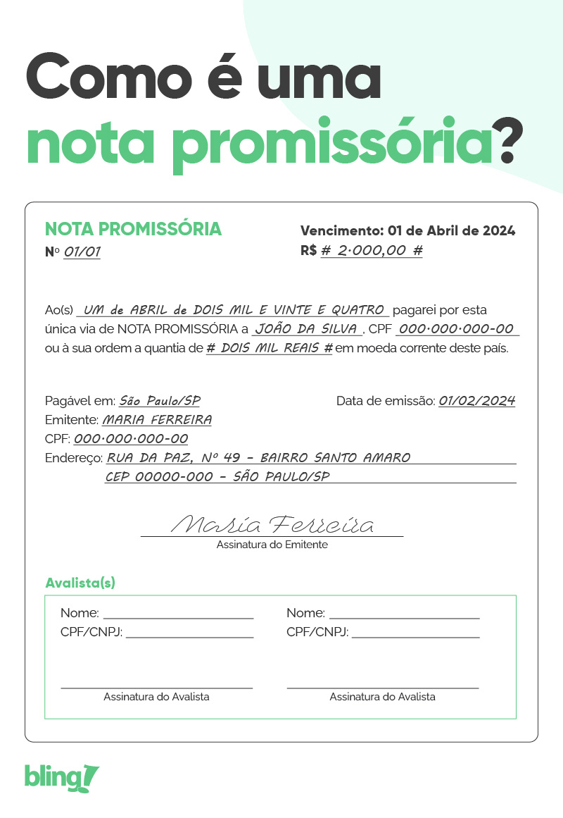 cobrança nota promissória