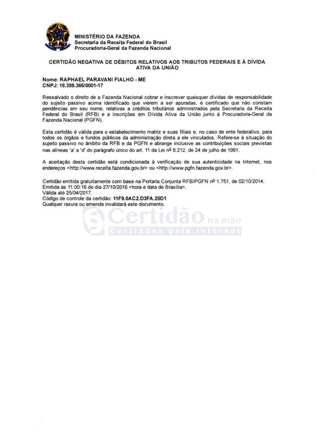 o que é certidão negativa de debitos cnd