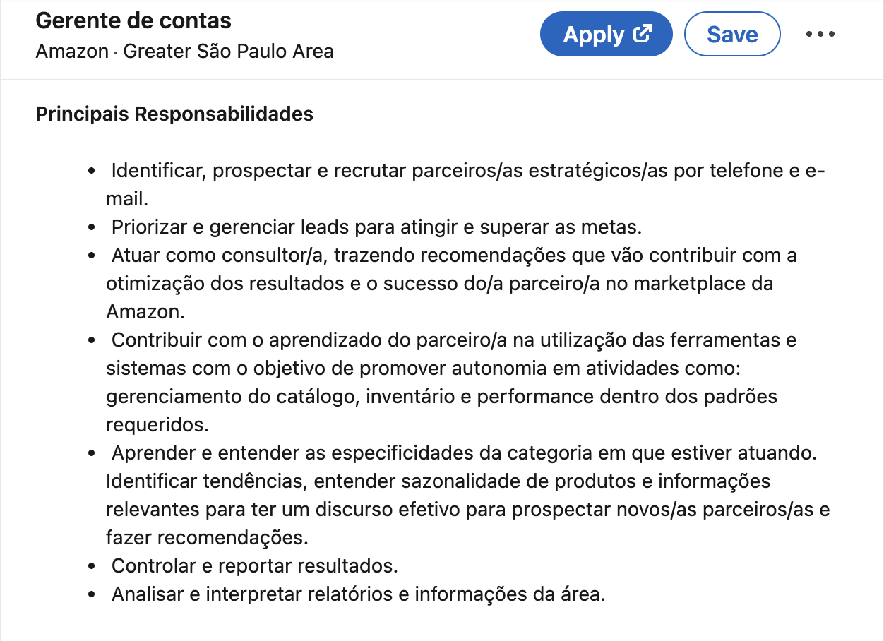 5 ideias de títulos:
1. Gerente de Contas vs. Vendedor: Entenda as Diferenças Cruciais
2. O Papel Essencial do Gerente de Contas no Setor Bancário
3. Como um Gerente de Contas B2B Impulsiona o Crescimento da Sua Empresa
4. Key Account Manager: Estratégias para Gerenciar Clientes-Chave
5. A Jornada de Carreira de um Gerente de Contas: Salários e Oportunidades