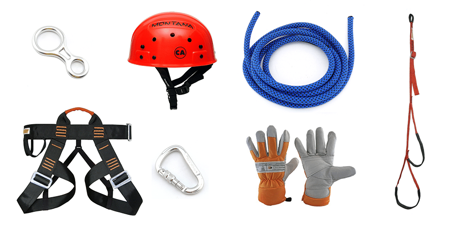 equipamentos para rapel
