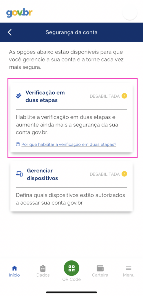 o que é verificação em duas etapas e como ativar