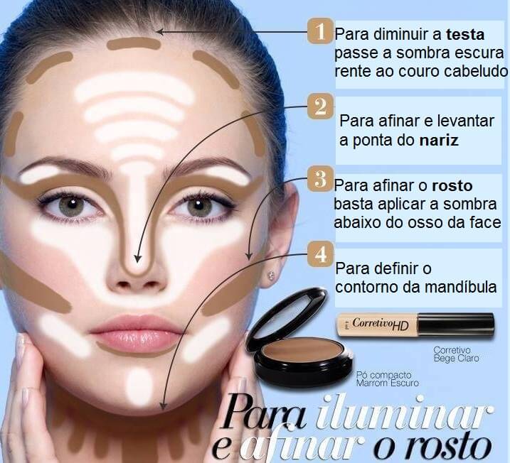 Maquiagem Dia a Dia para Rosto em Formato de Pera: Simples e Eficaz