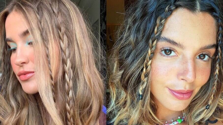 penteados para cabelo cacheado praia