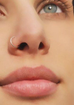 como cuidar de piercing de nariz recém-feito com ponto de luz