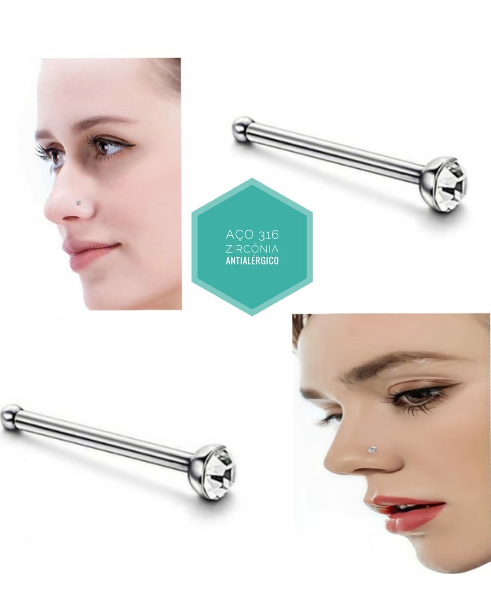 custo médio de piercing de nariz e joias de cicatrização