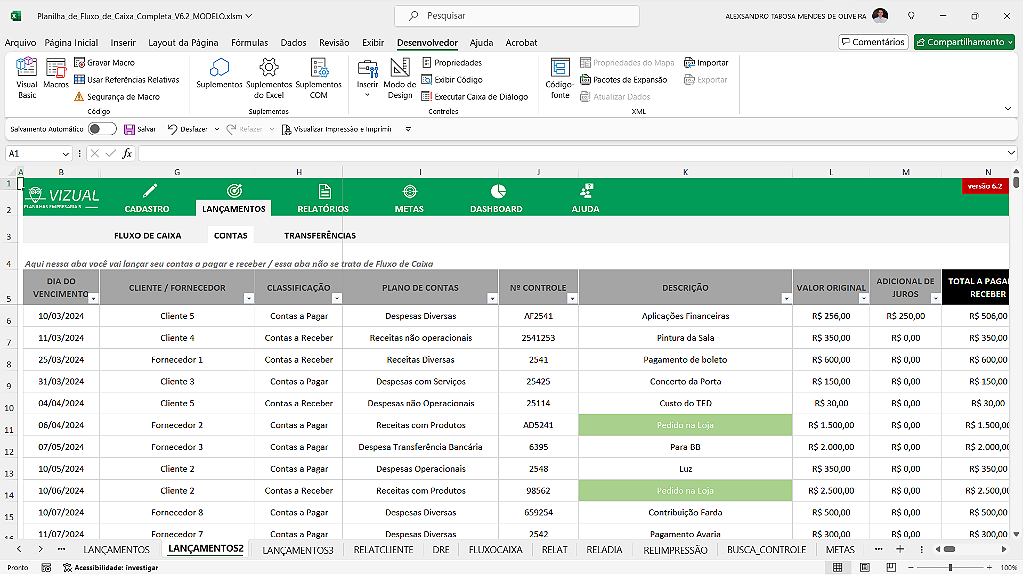 As Melhores Fórmulas do Excel para Controle Financeiro
