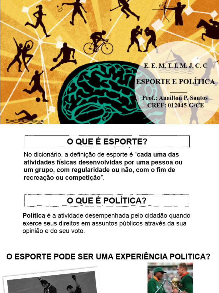 politica e esporte
