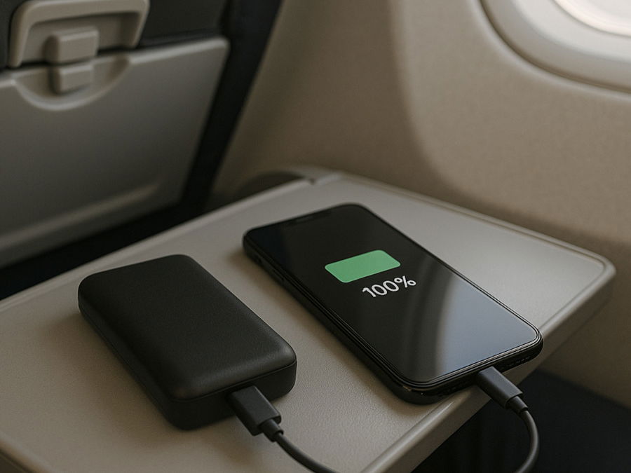 power bank permitido em avião