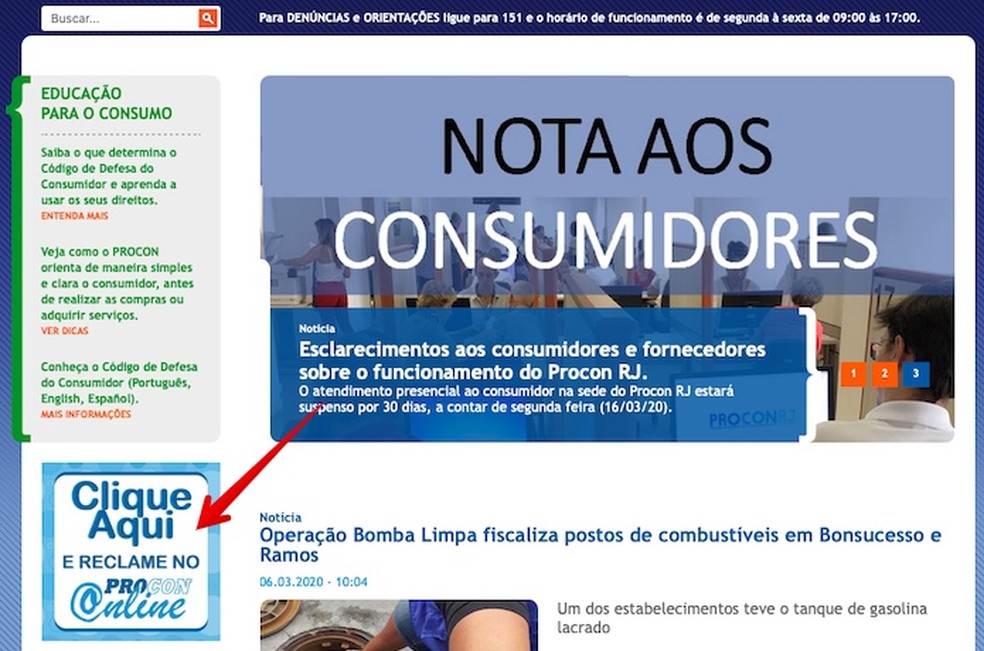 procon reclamação online