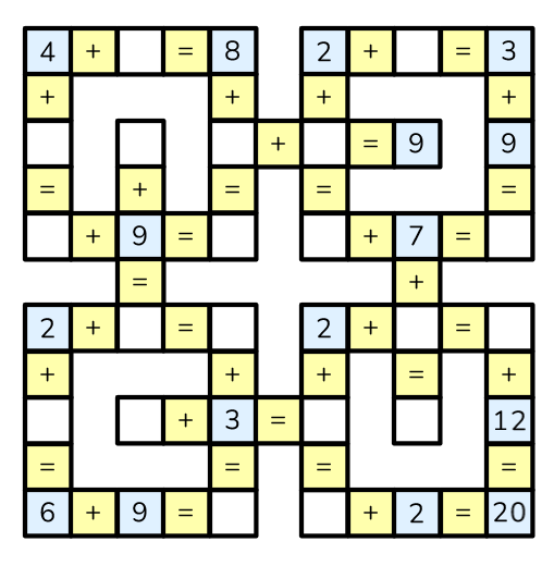 quebra cabeças e palavras cruzadas