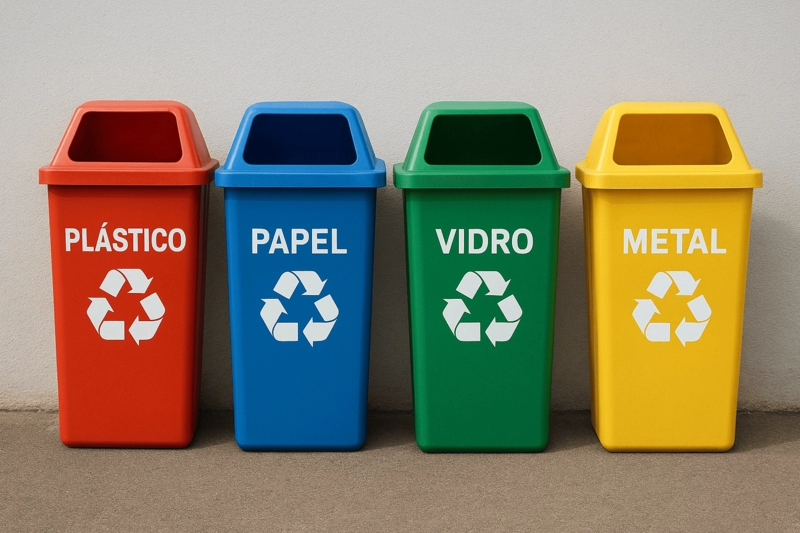 5 ideias de títulos:
1. Guia Completo: Como Implementar a Reciclagem na Sua Empresa em 5 Passos
2. Reciclagem Corporativa: Transforme Resíduos em Lucro e Imagem Positiva
3. A Lei da Reciclagem no Brasil: O Que Sua Empresa Precisa Saber
4. Redução de Custos e Sustentabilidade: Os Benefícios da Coleta Seletiva Empresarial
5. Engajamento de Funcionários: Criando uma Cultura de Reciclagem na Empresa