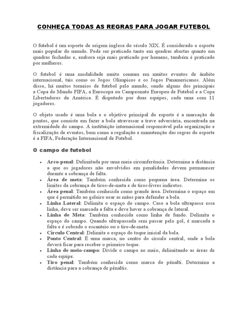 Entenda as Novas Regras do Futebol para 2024/2025