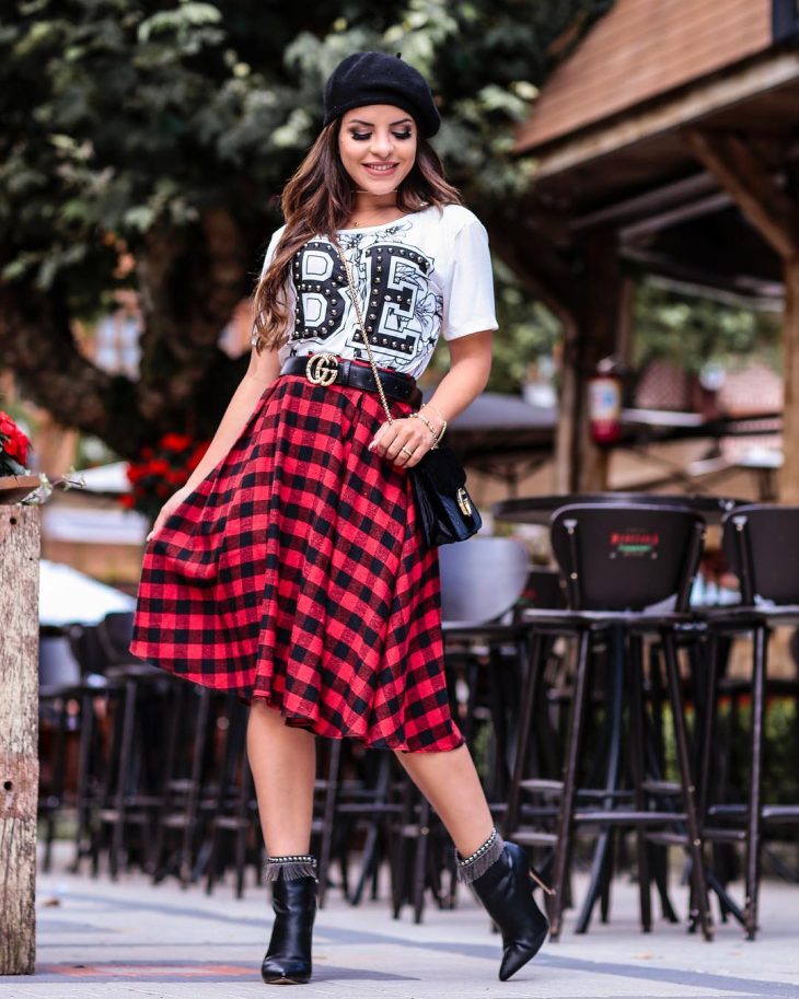 saia xadrez estilo patricinha vs saia xadrez colegial