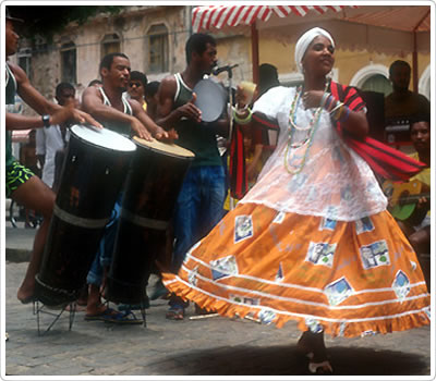 samba de roda e capoeira