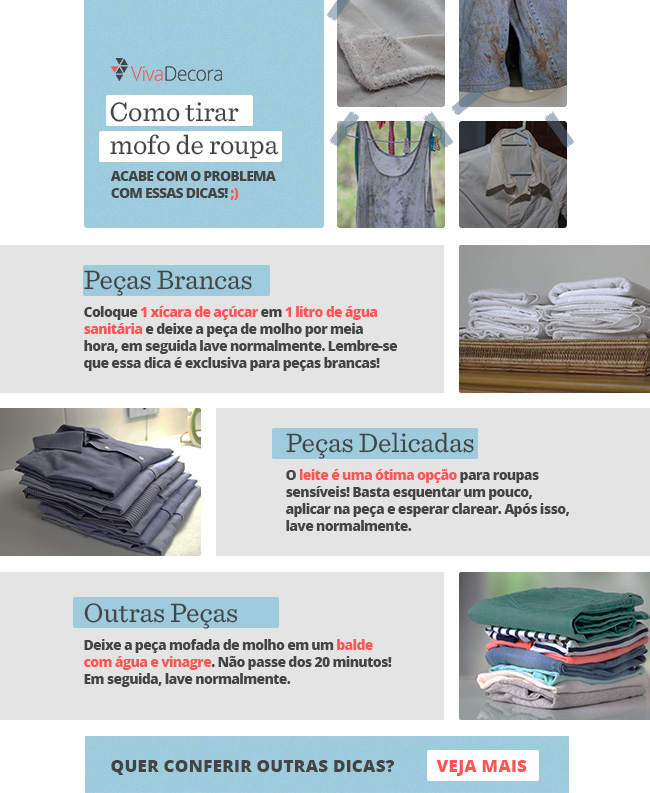 Receitas Caseiras Infalíveis Contra Mofo em Roupas