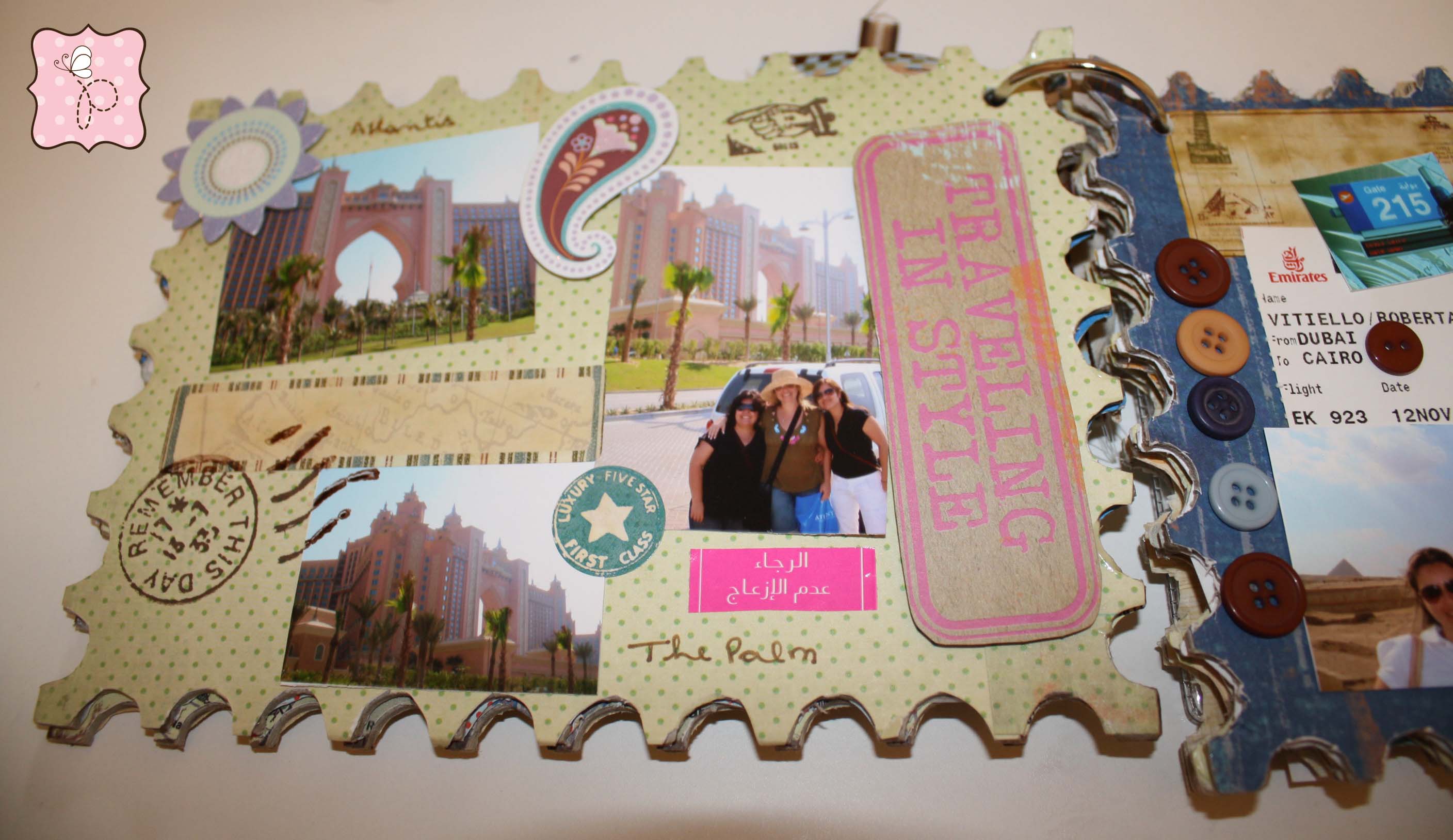 ideias criativas para scrapbook de viagem com fotos