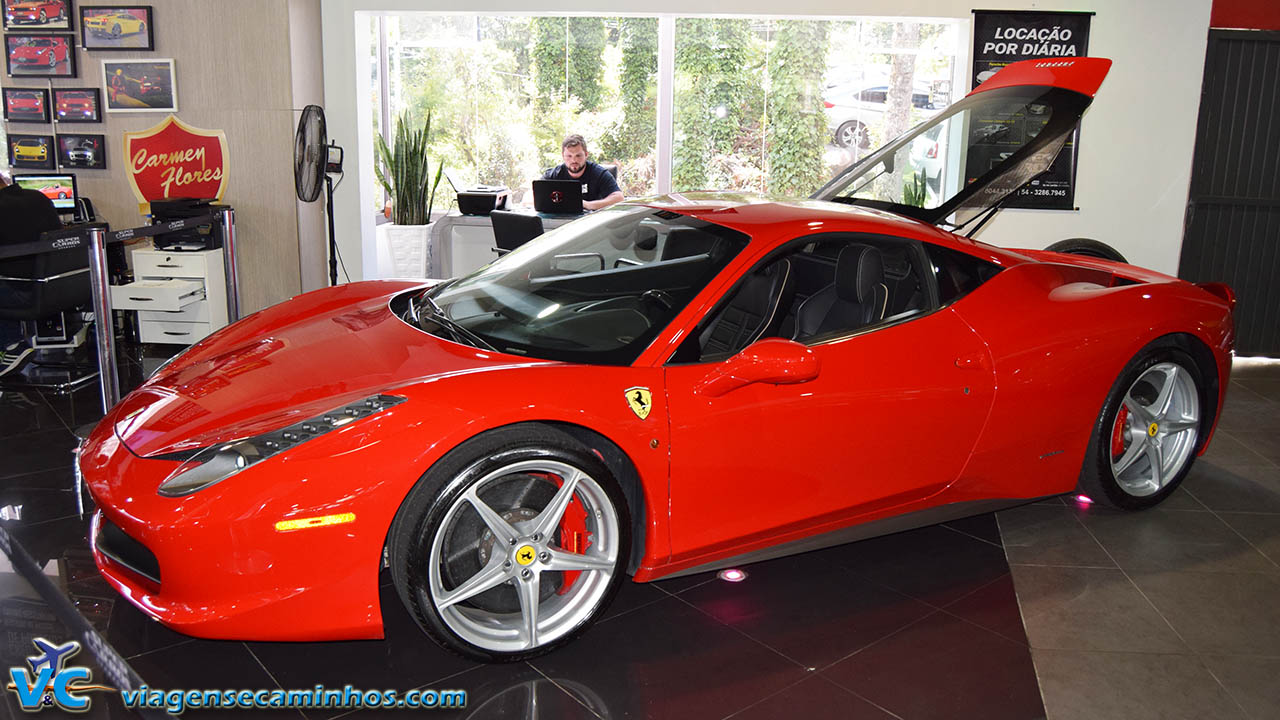 super carros gramado dirigir ferrari