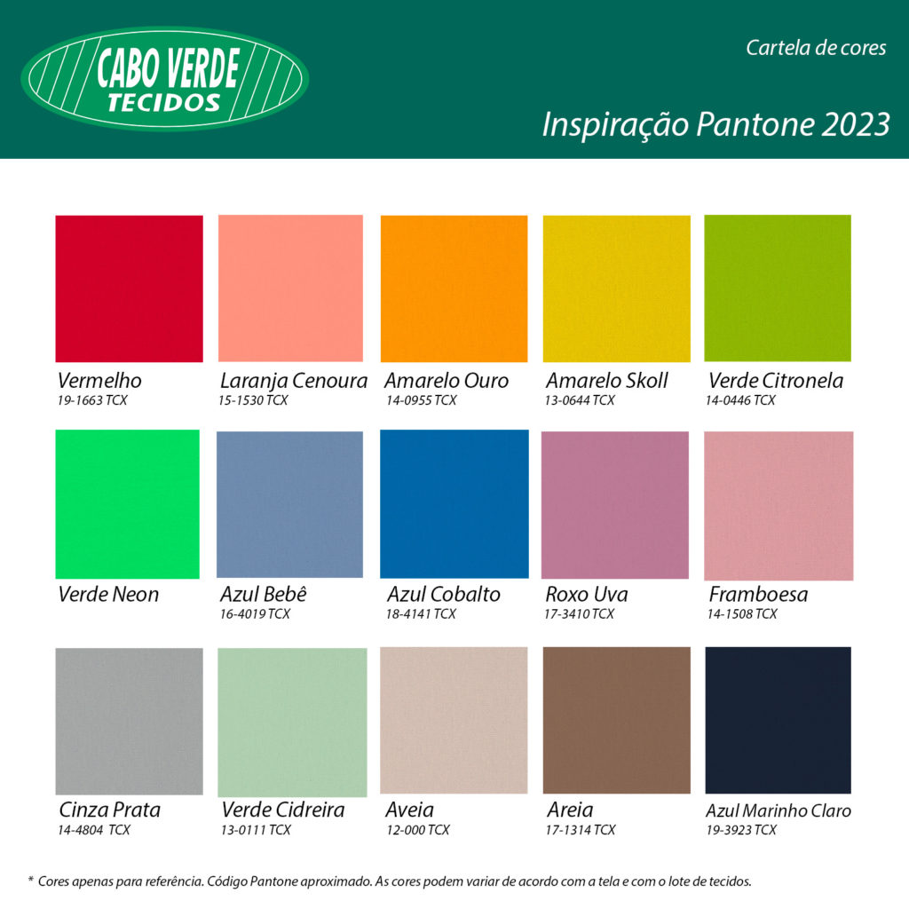 tendencias de cores pantone