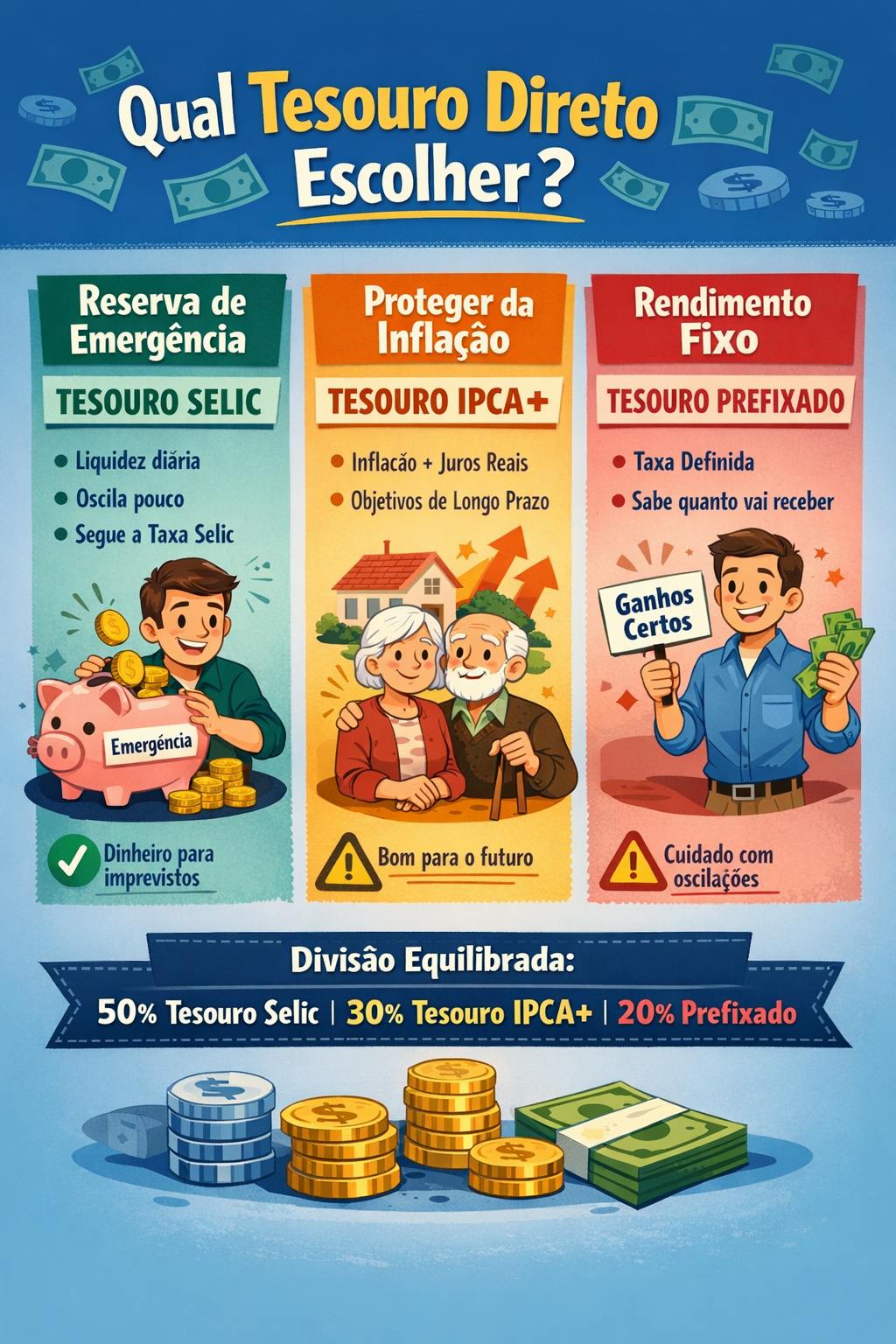 erros comuns ao investir no tesouro direto