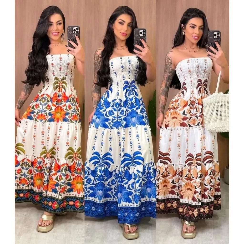 Guia Completo: Vestidos Longos Estampados para Cada Ocasião