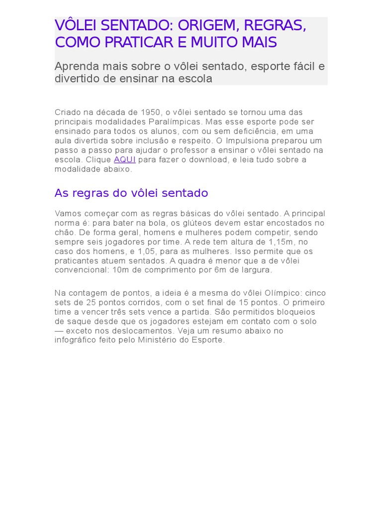 erros comuns volei sentado